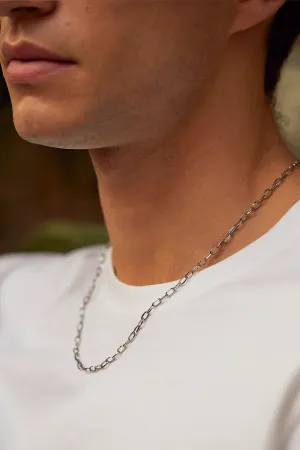 Men's Paperclip Chain Necklace