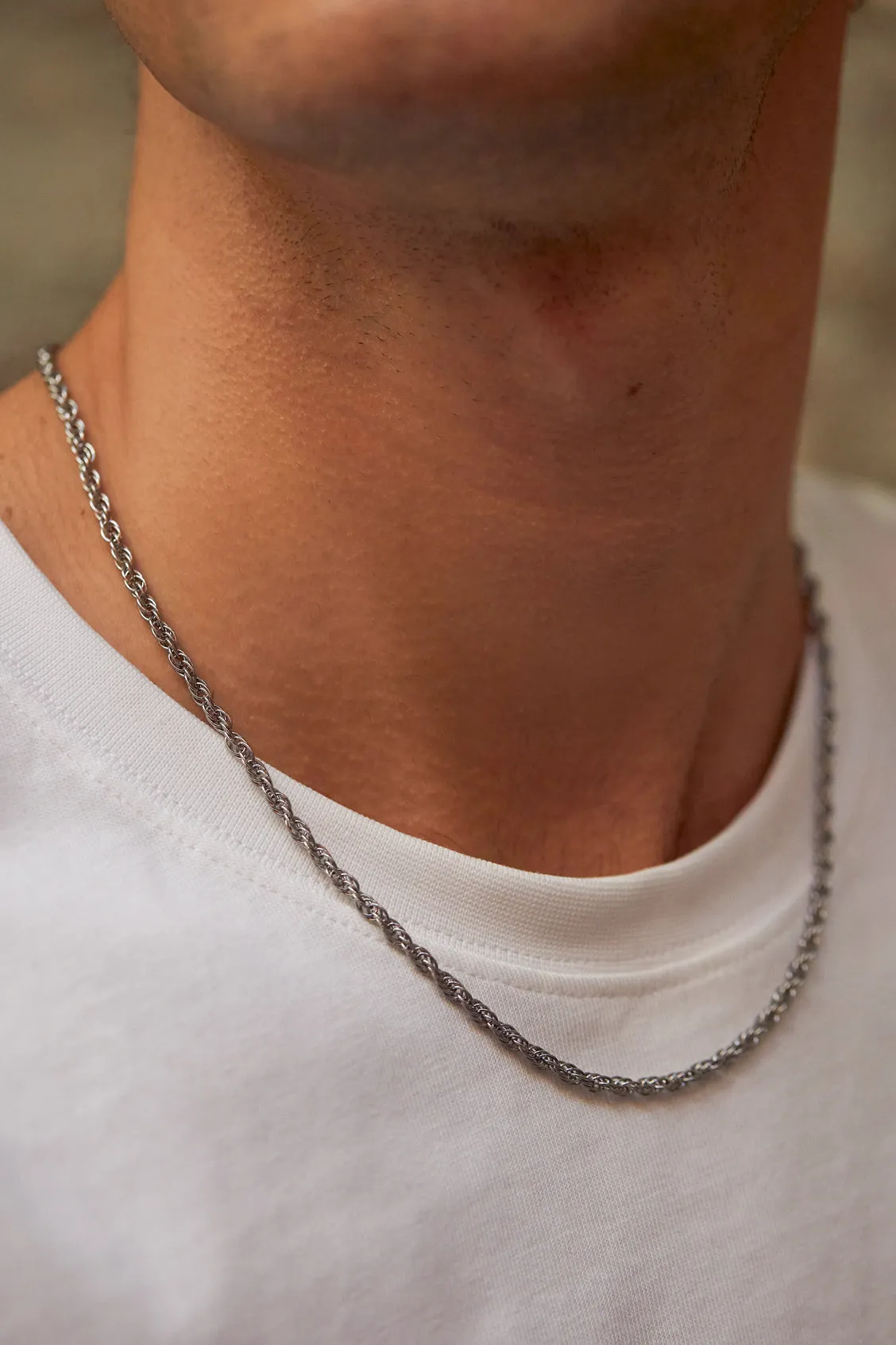 Men's Rope Chain Necklace