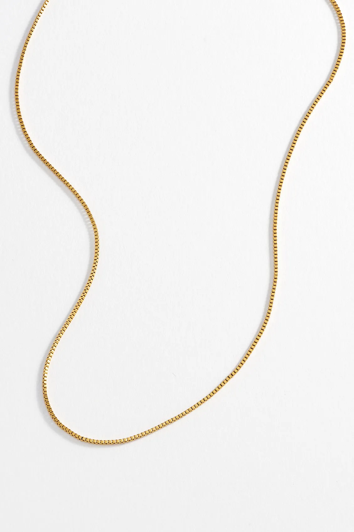 Men's Thin Box Chain Necklace