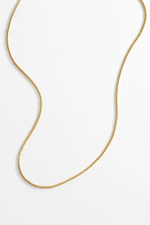 Men's Thin Box Chain Necklace