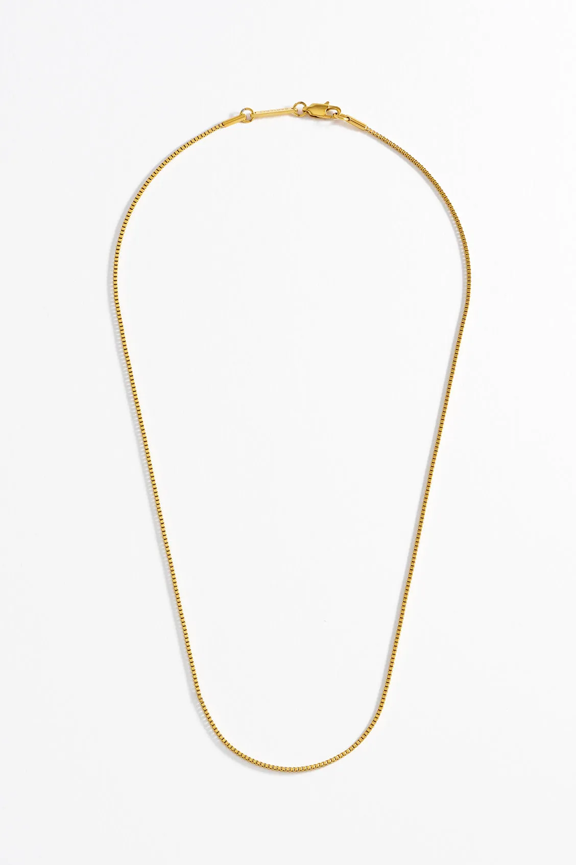 Men's Thin Box Chain Necklace