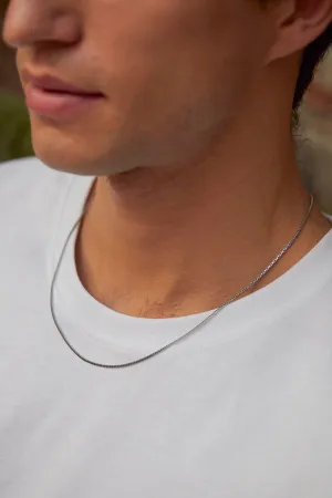 Men's Thin Box Chain Necklace