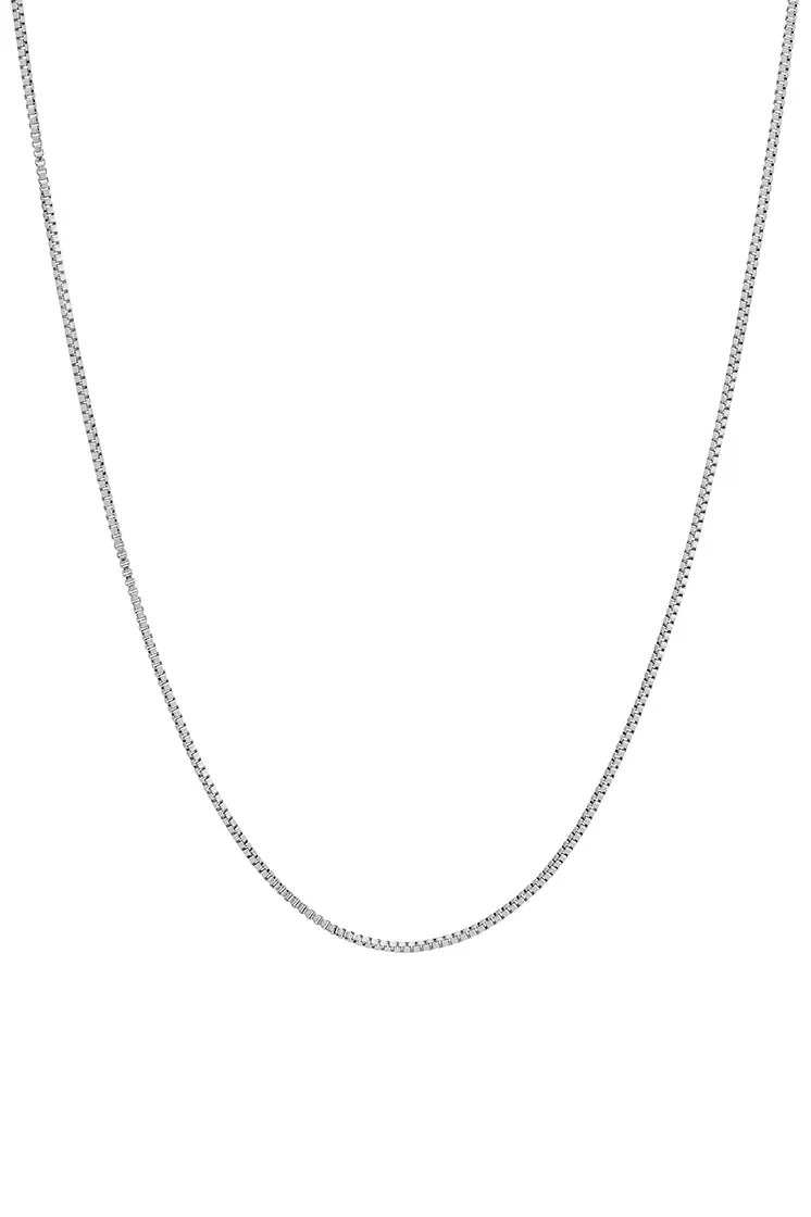 Men's Thin Box Chain Necklace