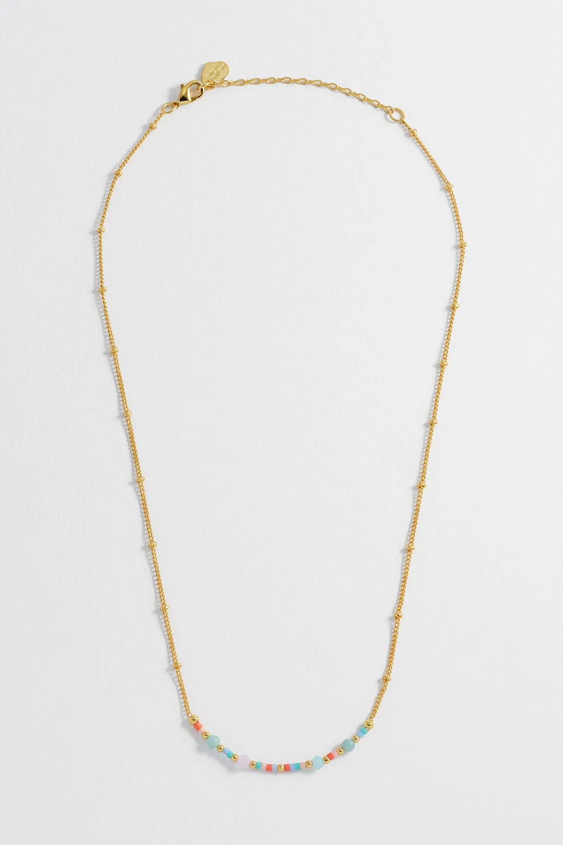 Mini Mixed Beaded Chain Necklace