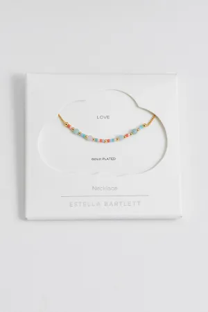 Mini Mixed Beaded Chain Necklace