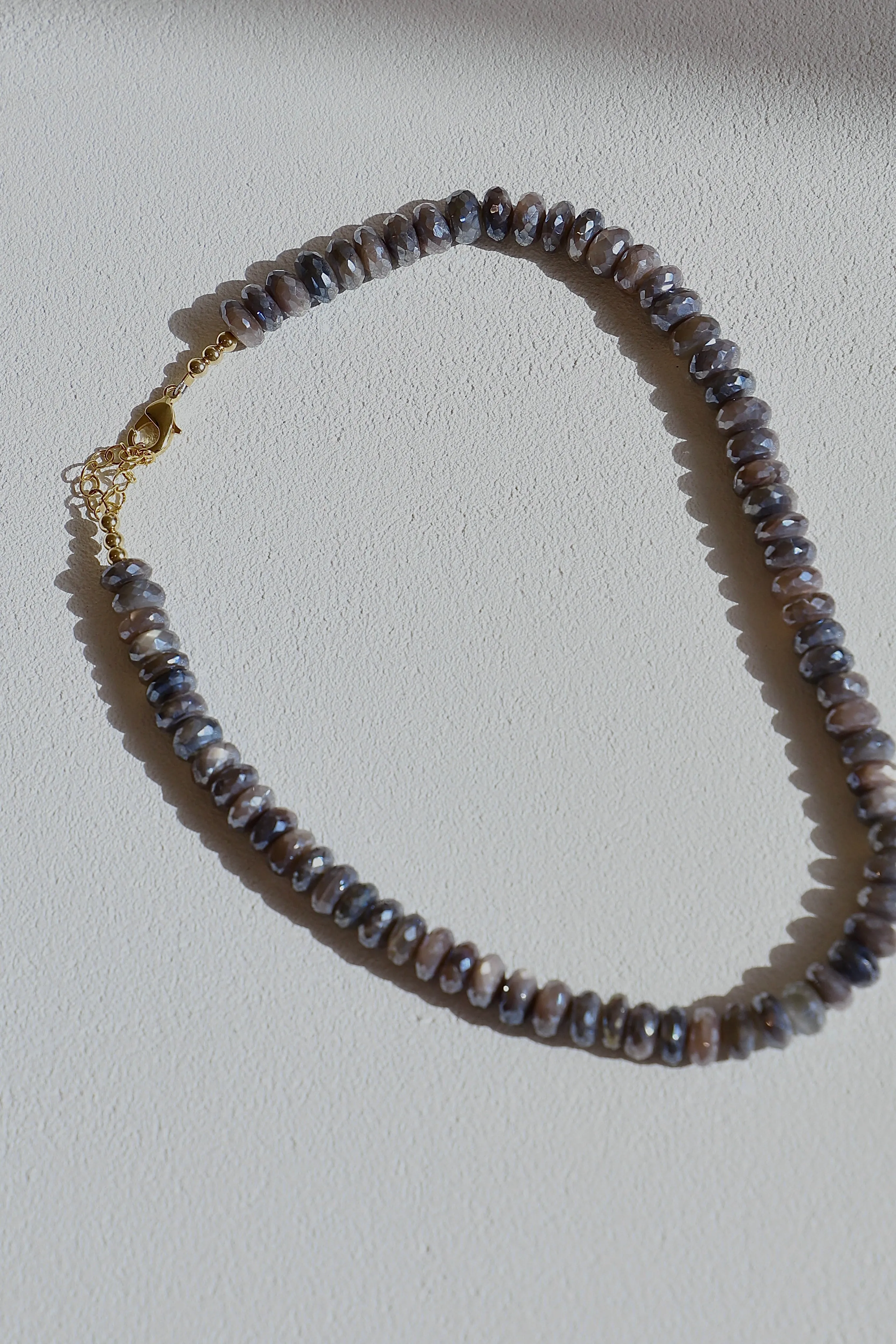 MOONSTONE BEADED NECKLACE