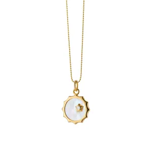 Mother of Pearl "Happiness" Sun and Star Charm
