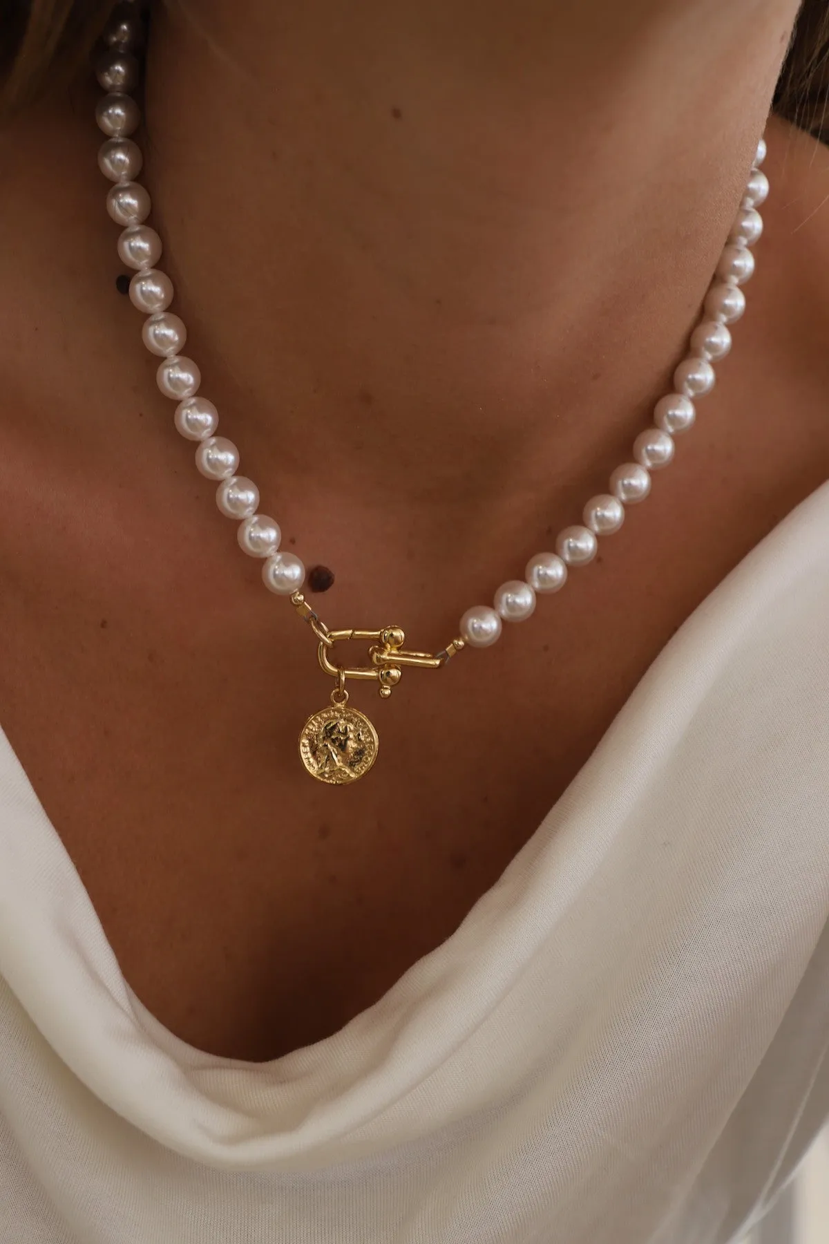 NOVA PEARL NECKLACE - BACKORDER SHIPS 5/16