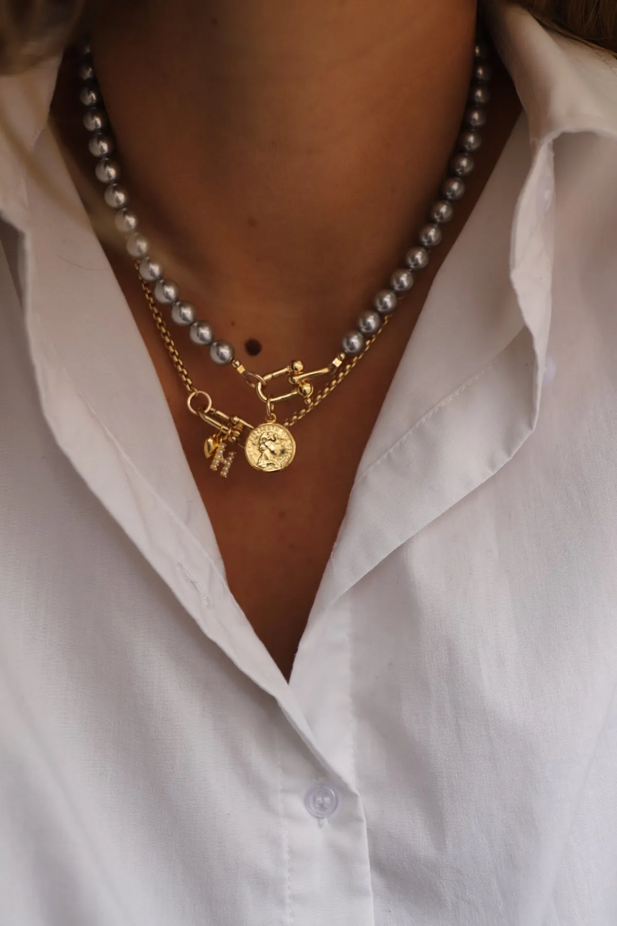 NOVA PEARL NECKLACE - BACKORDER SHIPS 5/16