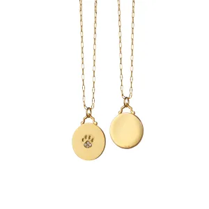Paw Print Diamond Charm