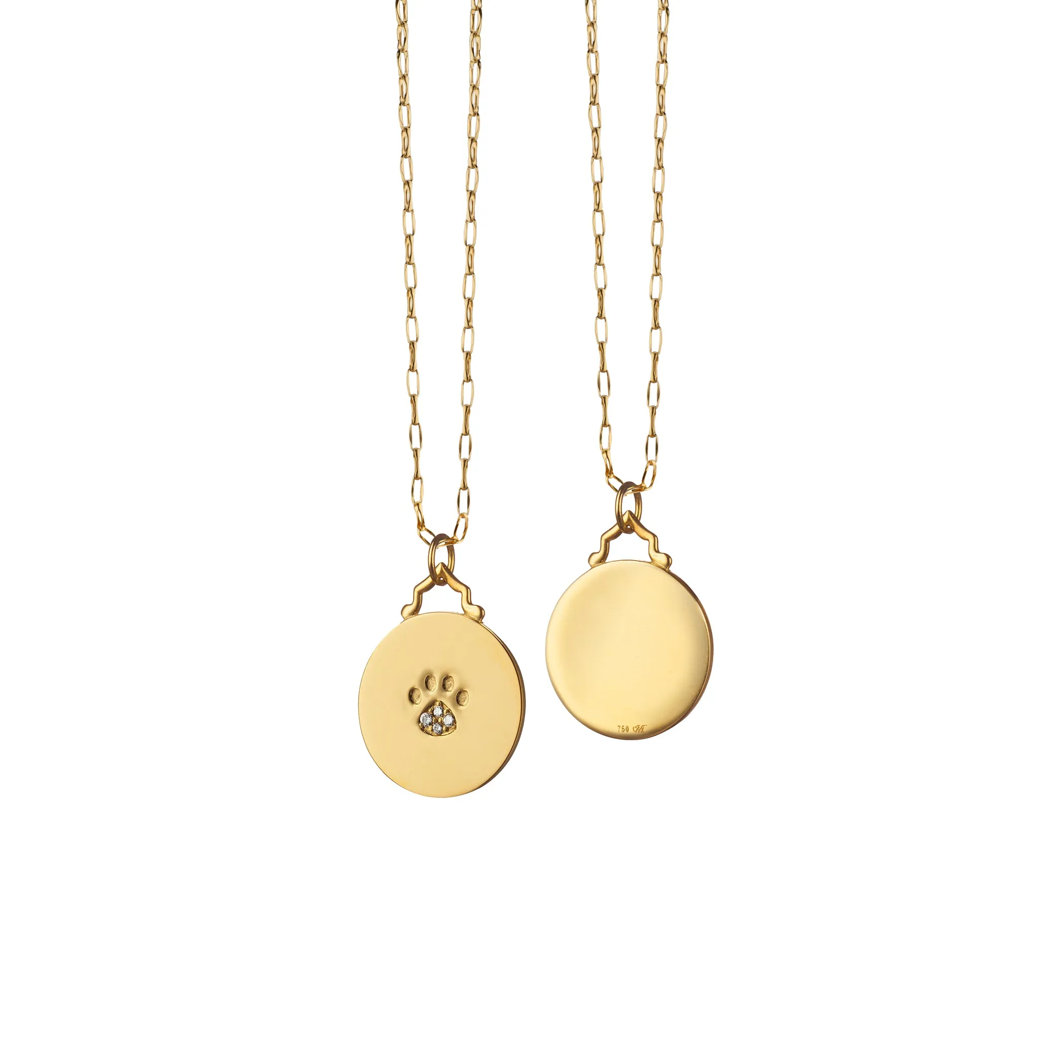 Paw Print Diamond Charm