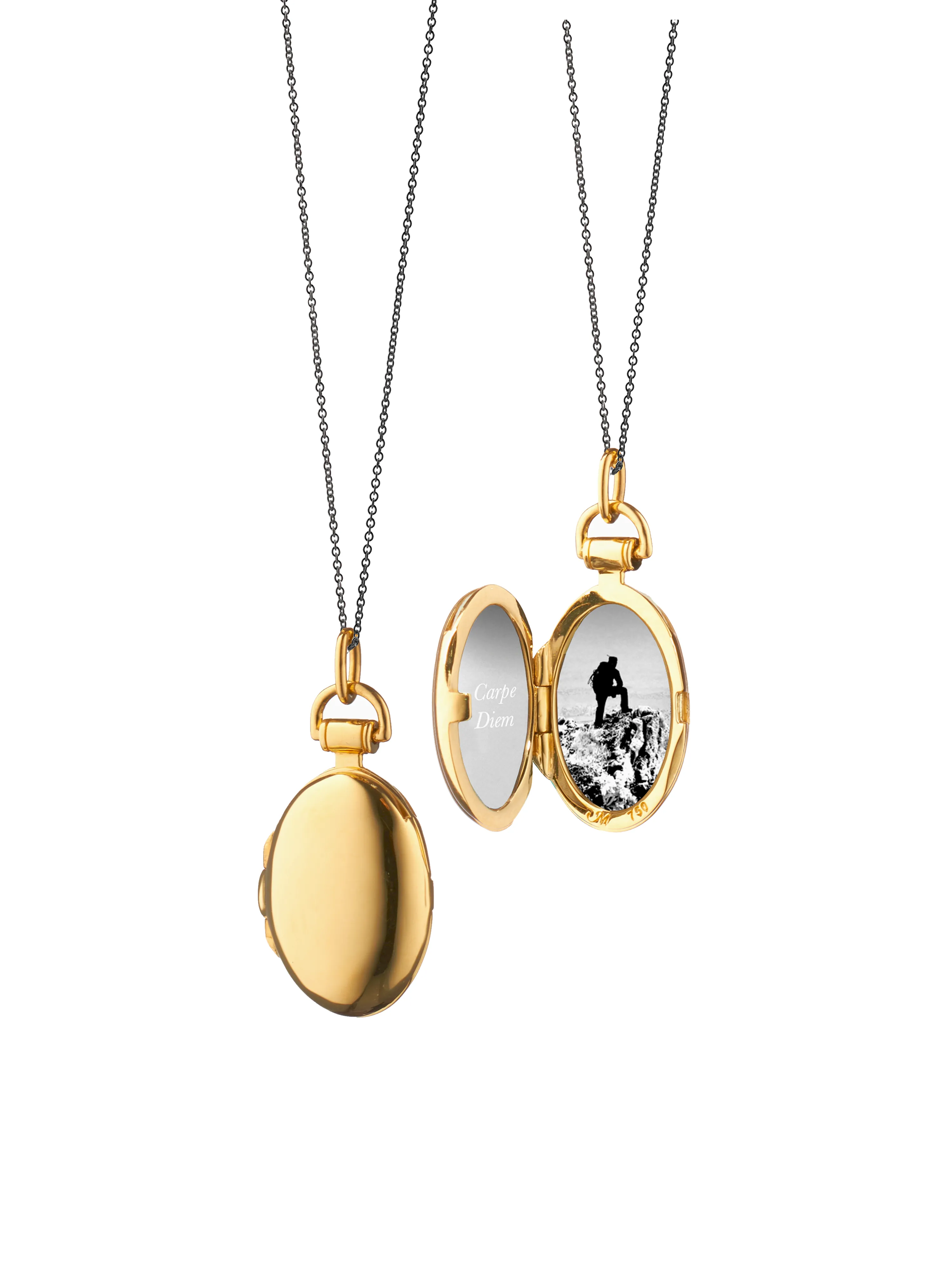 Petite "Anna" Gold Locket Necklace