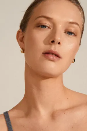 Pilgrim Alexane Recycled Chunky Mini Hoop Earrings Gold