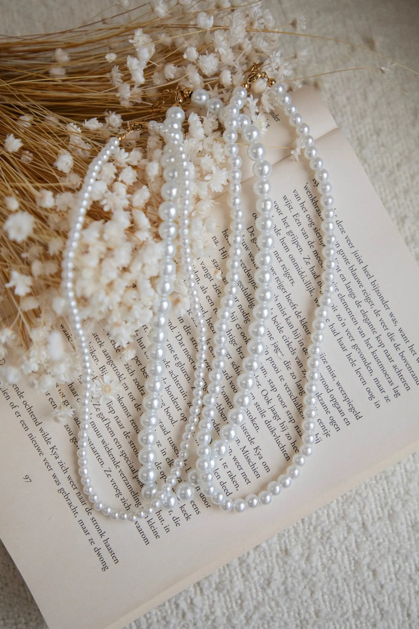 Pretty Pearly Mix White - Ketting/Set