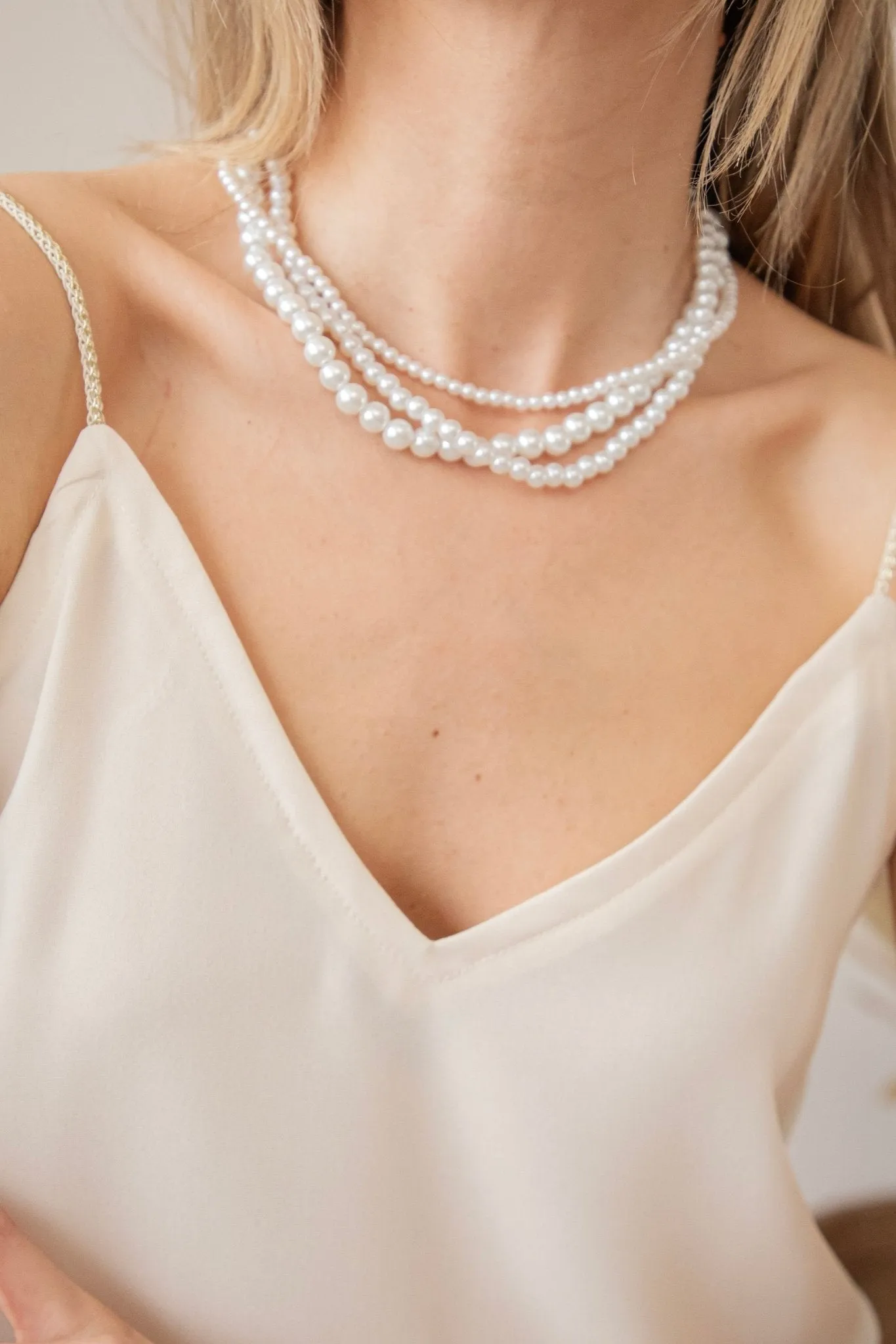 Pretty Pearly Mix White - Ketting/Set
