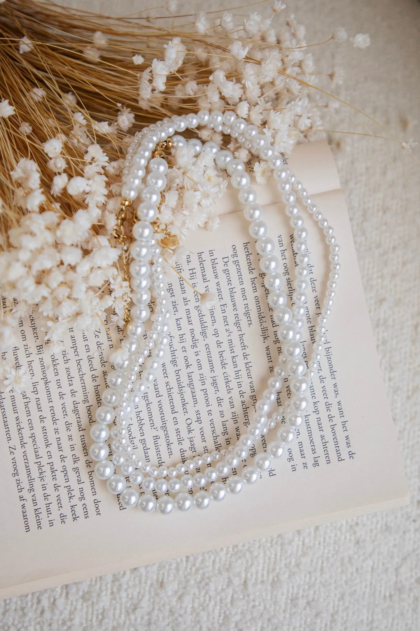 Pretty Pearly Mix White - Ketting/Set