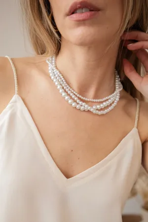 Pretty Pearly Mix White - Ketting/Set