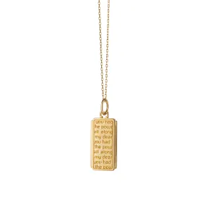 "Dorothy" 18K Gold Medallion