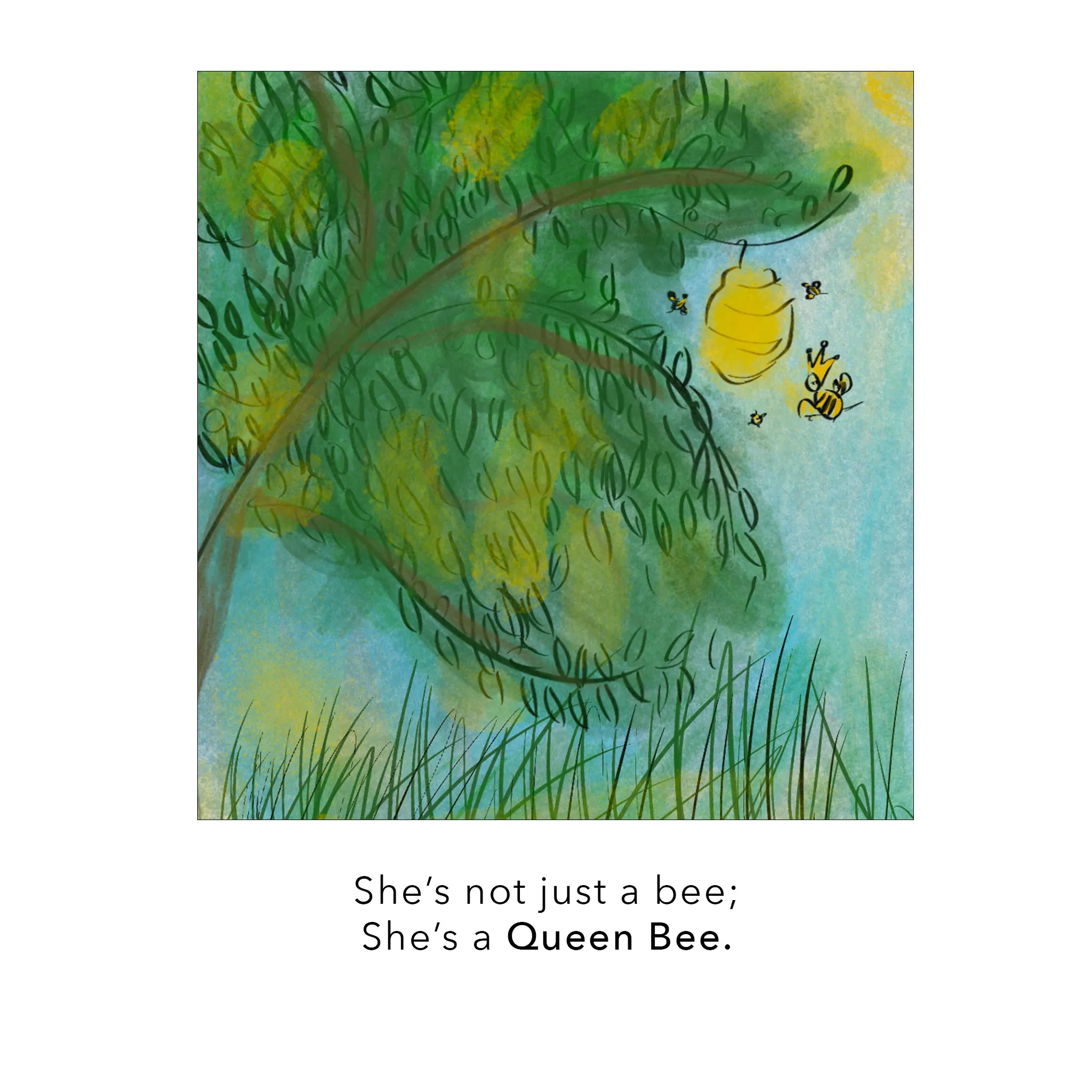 "Queen Bee" Charm with Pavé Diamonds