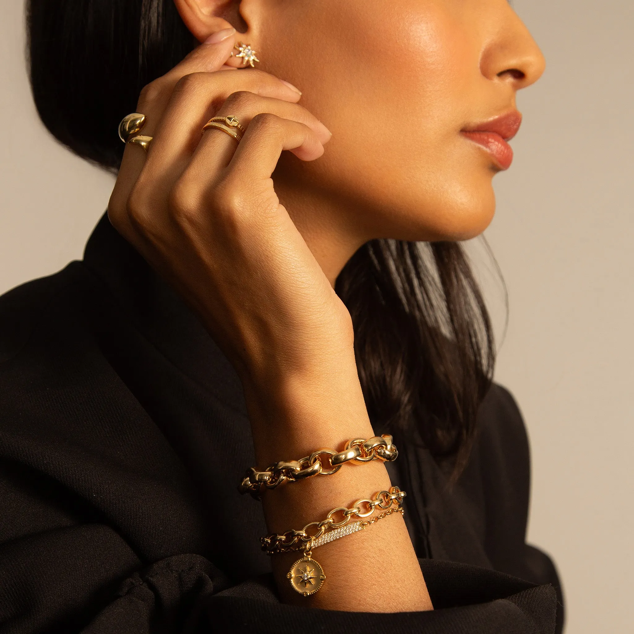 Rosalind 18K Gold Link Bracelet