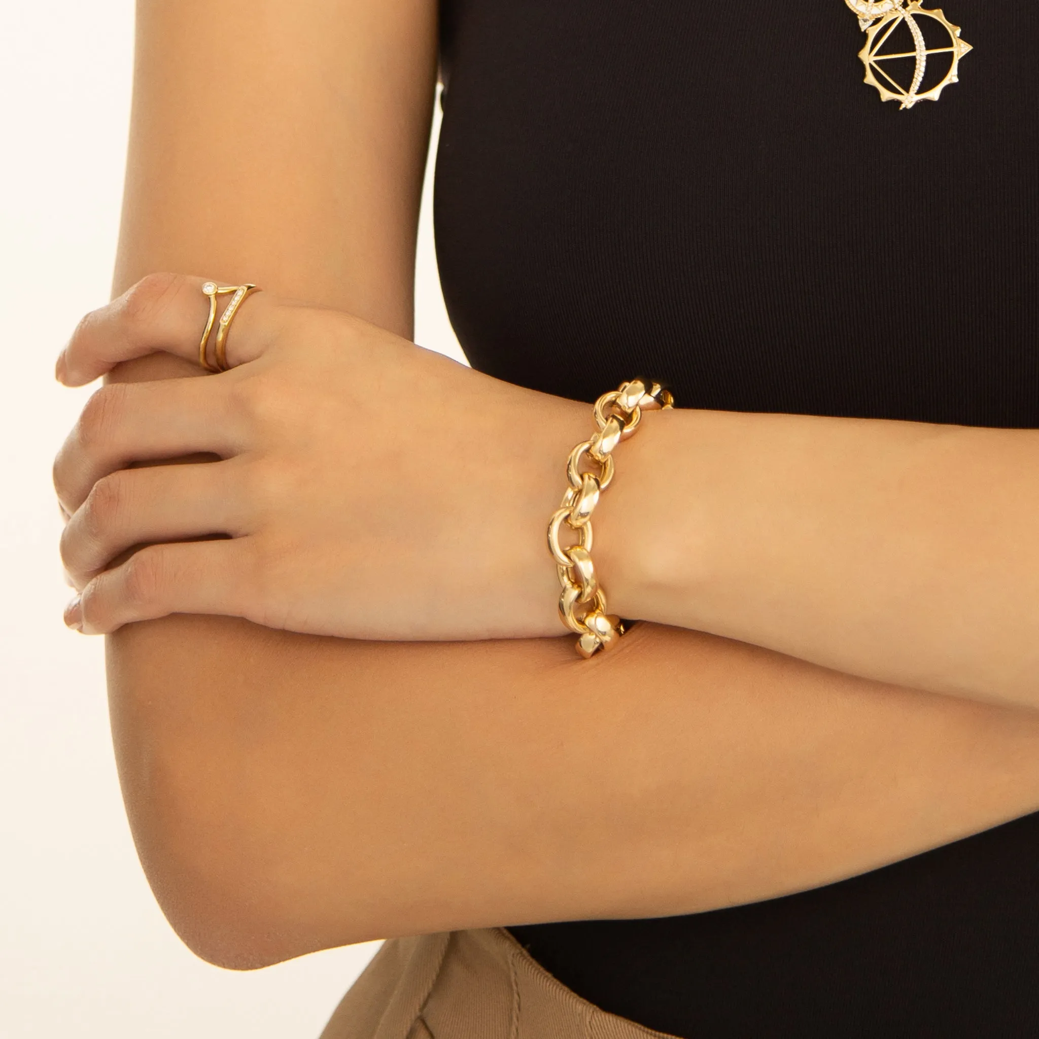 Rosalind 18K Gold Link Bracelet