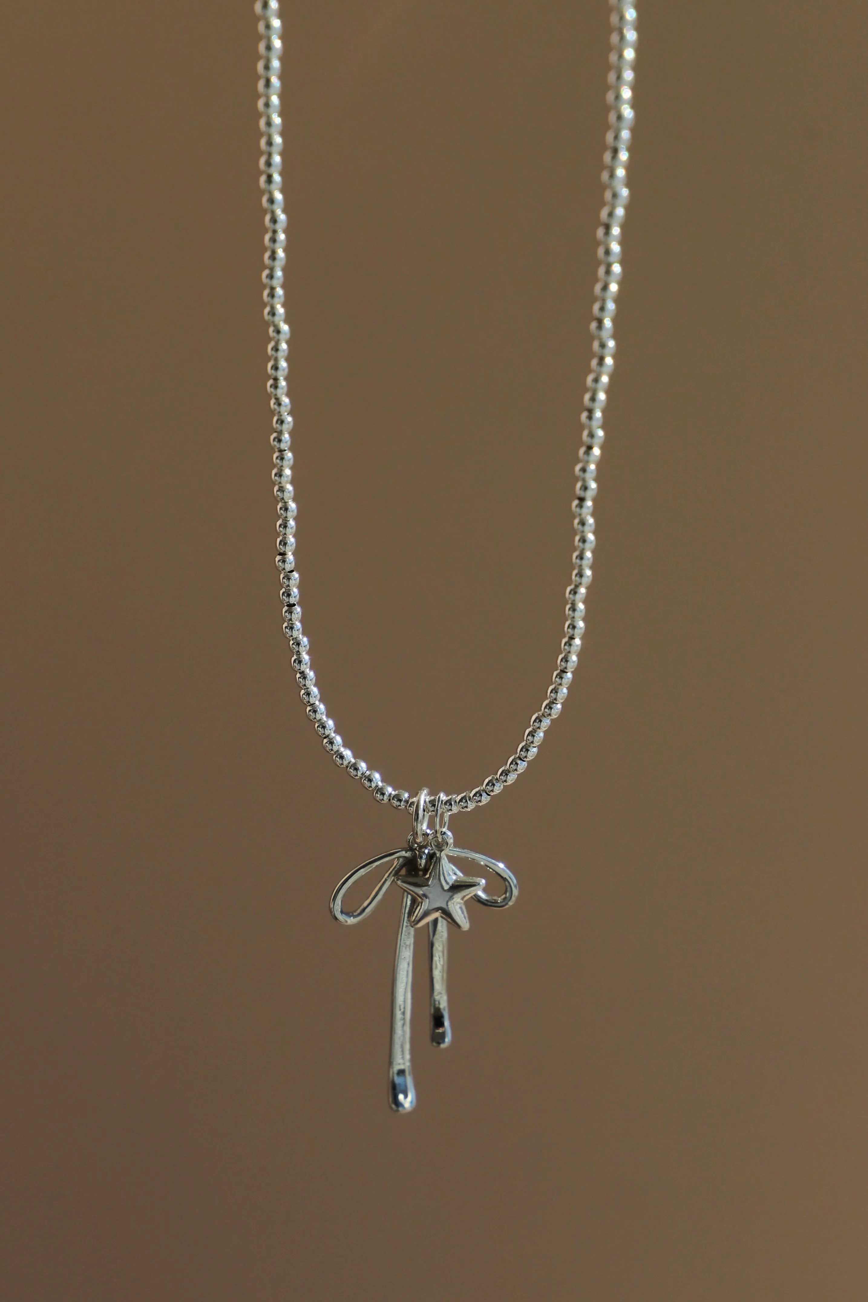 SILVER BEADED CHAIN