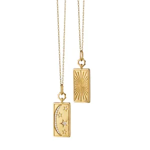 Sun, Moon and Stars Medallion with Diamonds