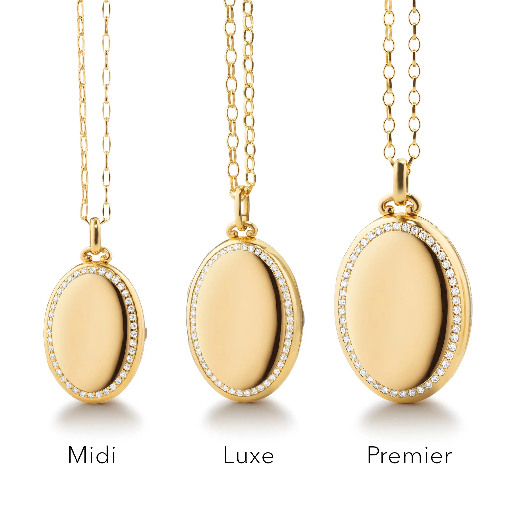 The Four Image "Premier" 18K Yellow Gold Diamond Locket