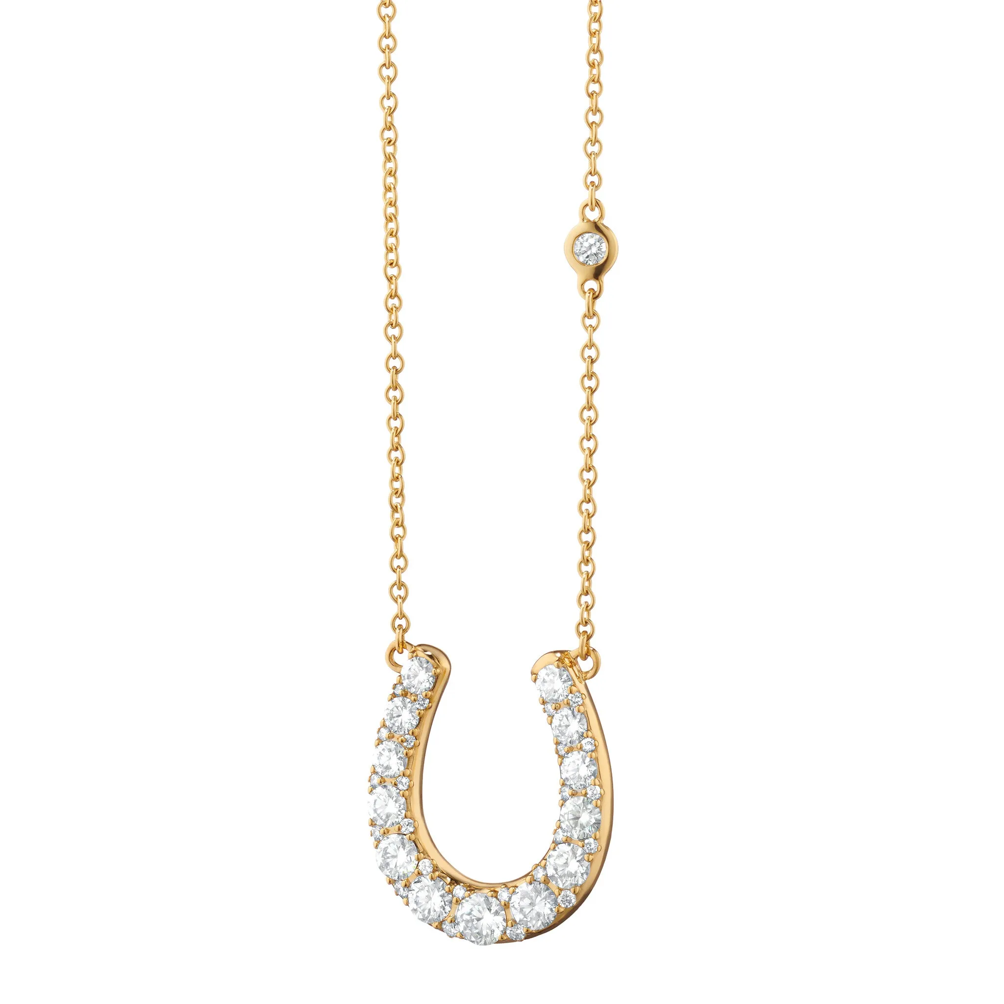 The Horseshoe Necklace with Diamonds