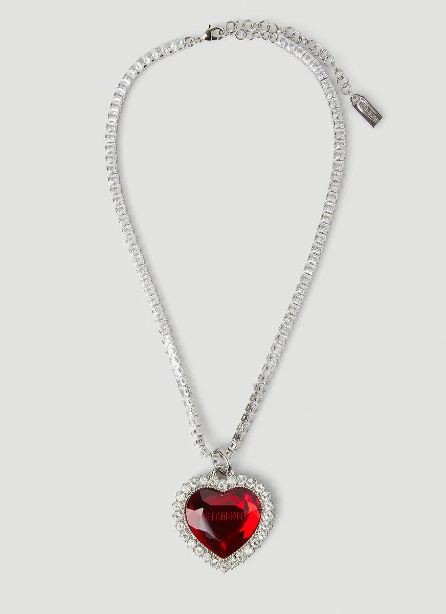 Vetements Heart Pendant Necklace