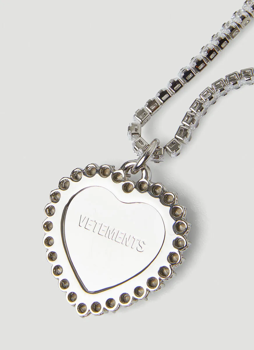 Vetements Heart Pendant Necklace