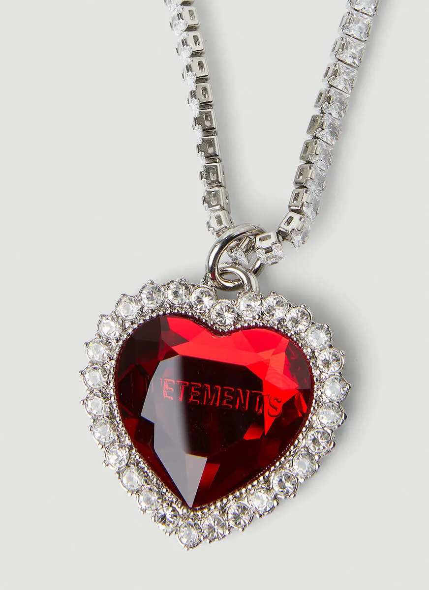 Vetements Heart Pendant Necklace
