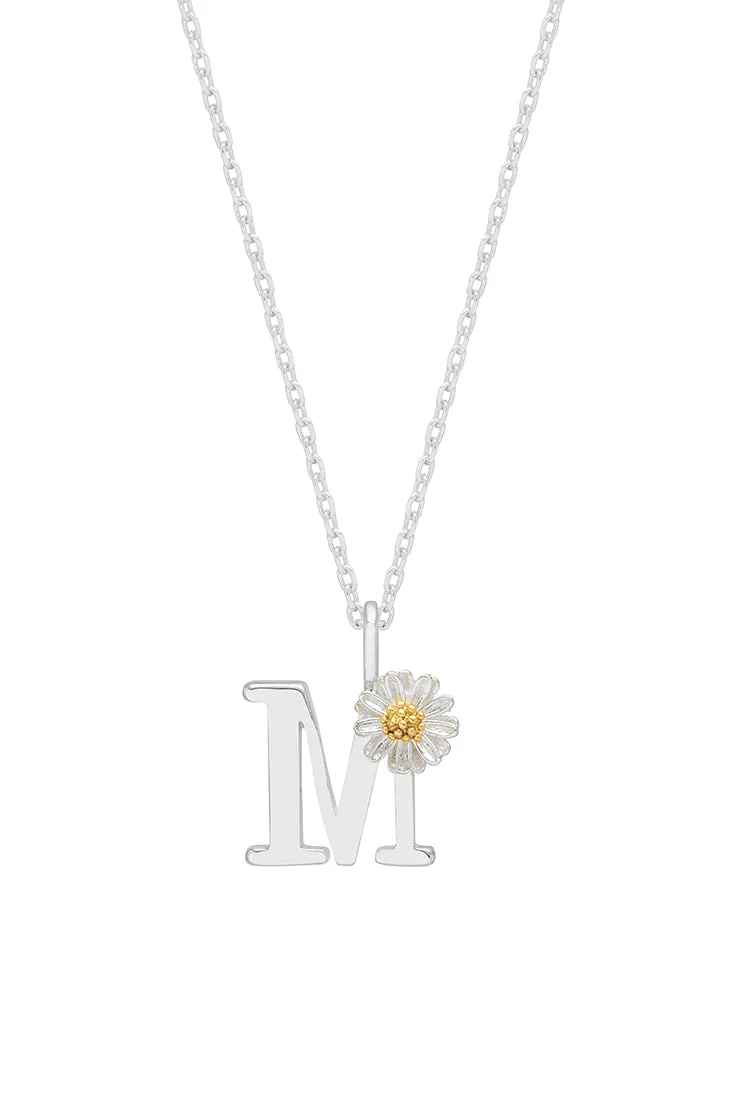 Wildflower Initial Pendant