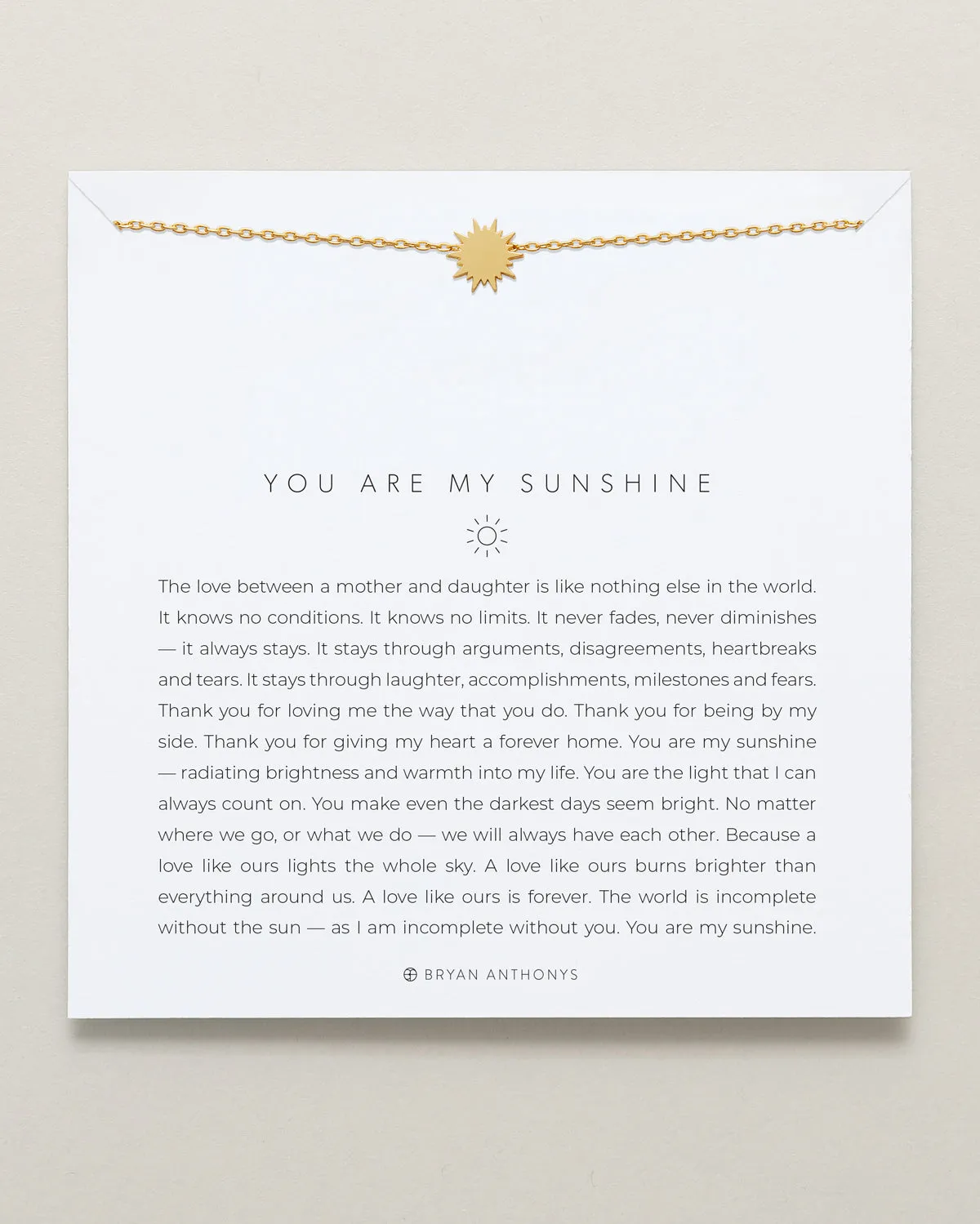You Are My Sunshine Icon Necklace